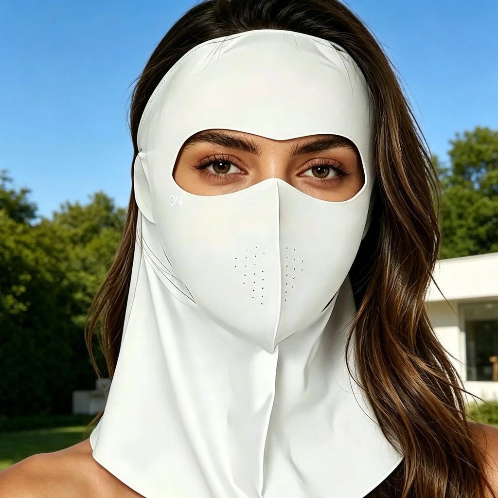 UPF 50+ Ice Silk Sun Face & Neck Mask | UV Protection Outdoor