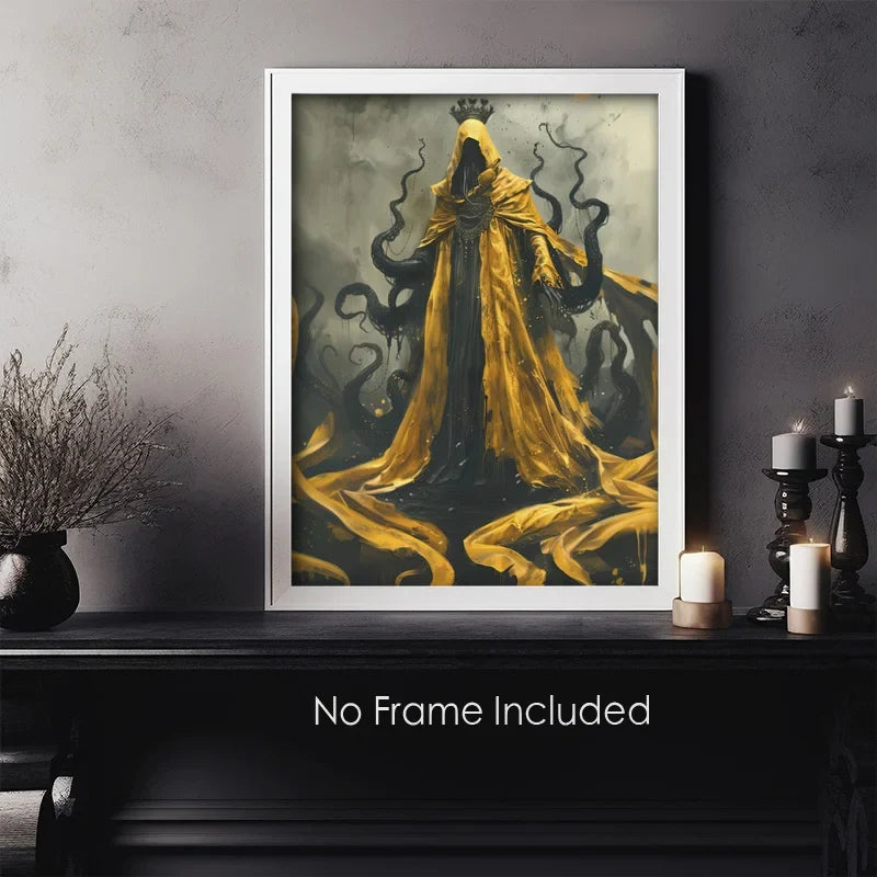 Hastur King in Yellow Canvas Print | Lovecraftian Horror Wall Art