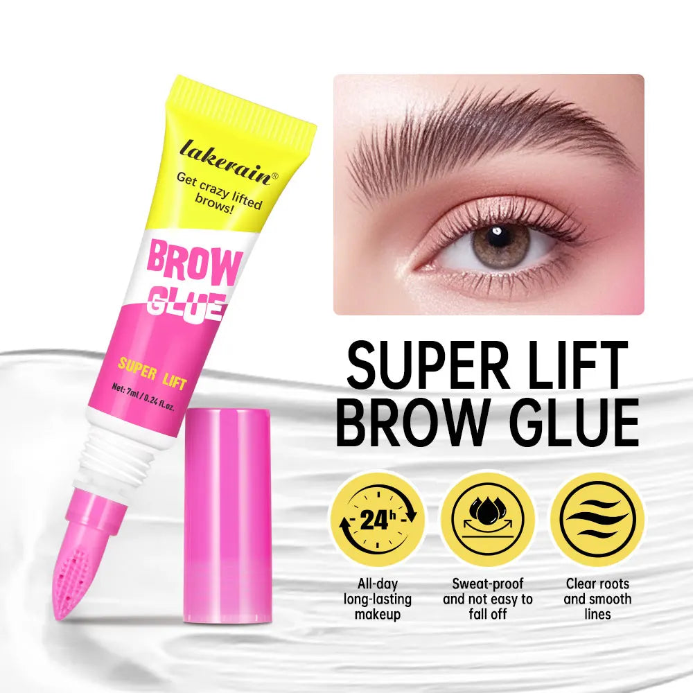 Brow Lamination Gel – Strong Hold, Built-In Comb, Clear