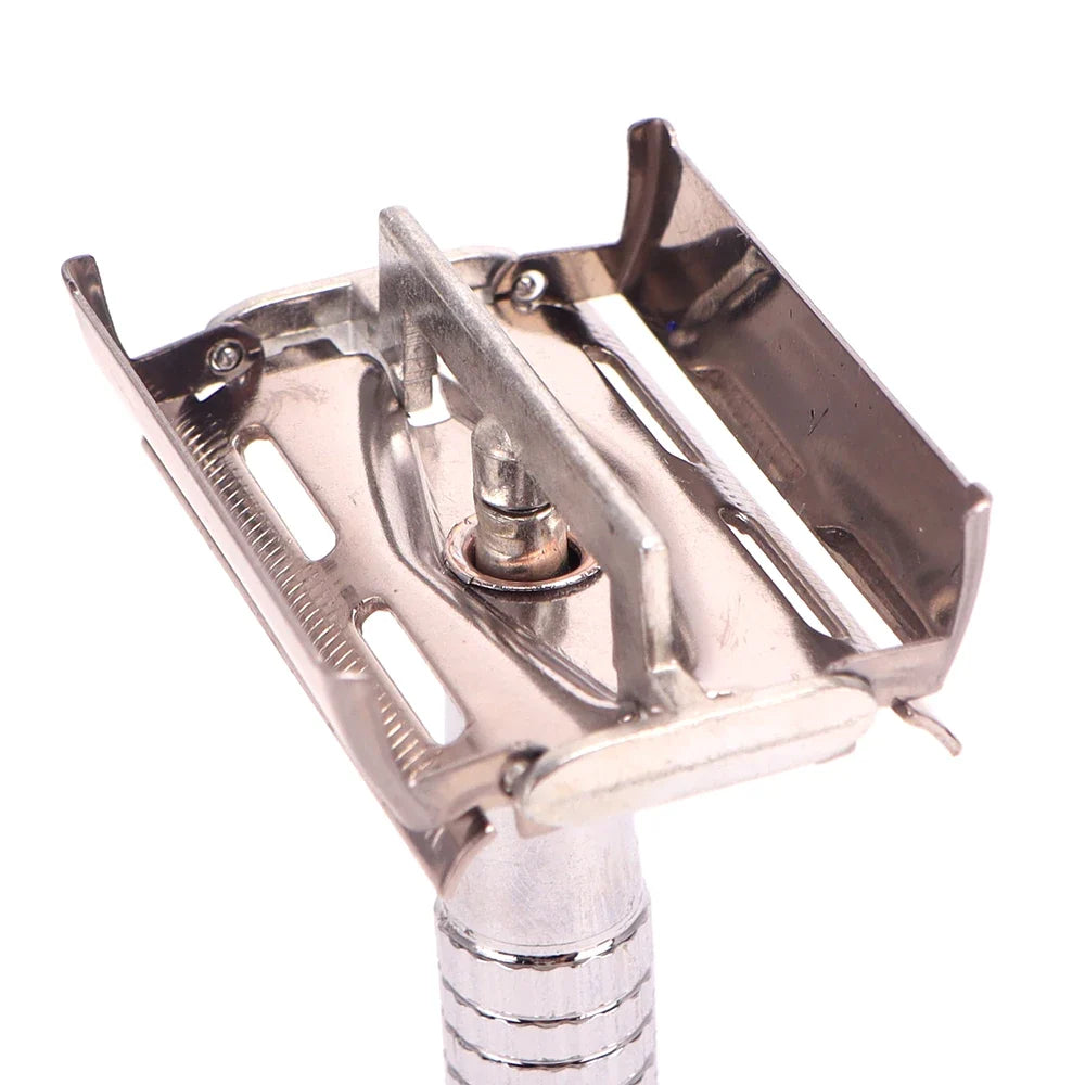 Men's Adjustable Safety Razor Set – 10 Blades & Storage Case