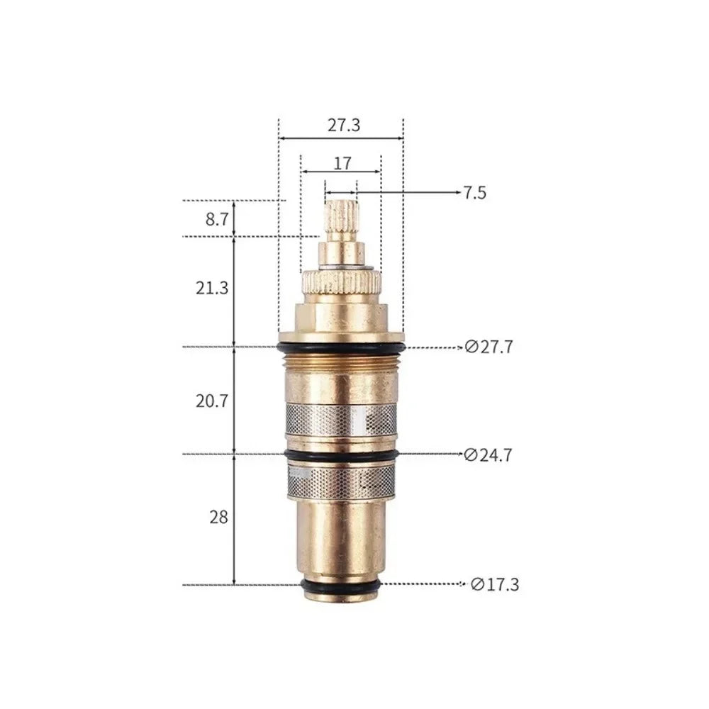 Brass Thermostatic Shower Mixer Valve Cartridge Repair Kit
