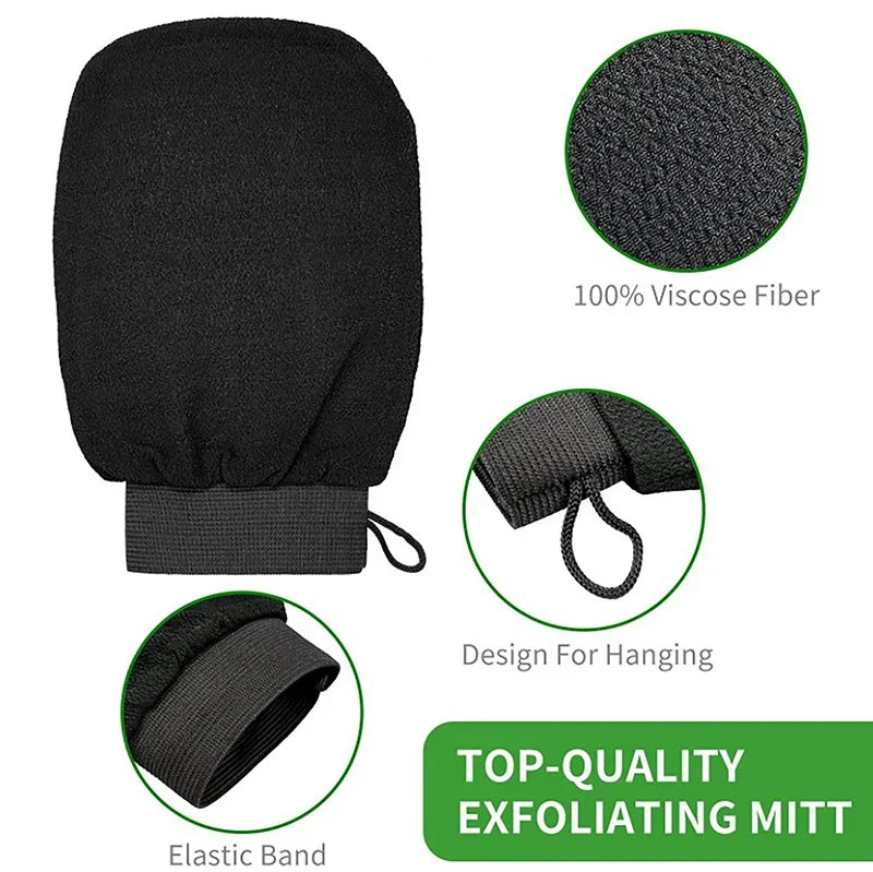 Moroccan Kessa Hammam Exfoliating Glove – Body Scrub Bath Mitt