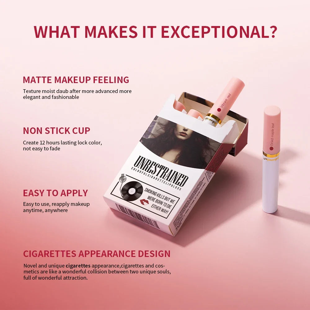 Velvet Matte Liquid Lipstick Set – 4pcs Waterproof Long-Lasting