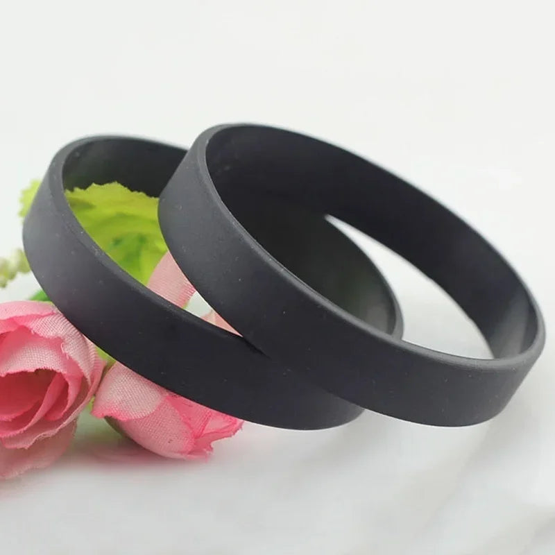 5-Pack Glow Silicone Sports Wristbands – Basketball Bracelet Set