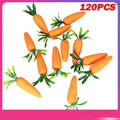 12 Artificial Foam Carrots Easter & Spring Party Decorations