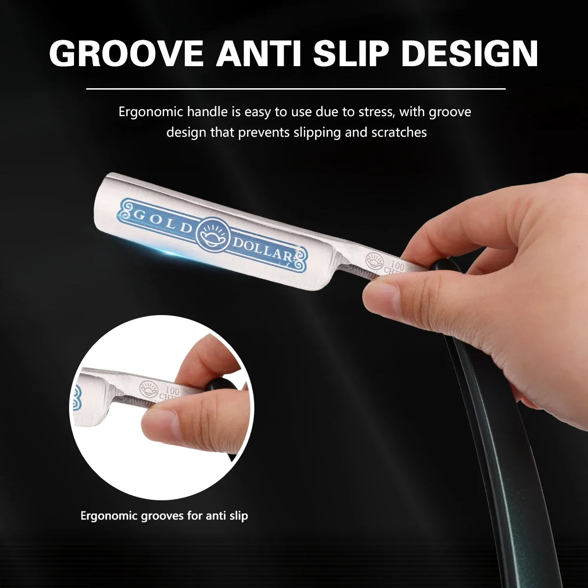 Professional Folding Straight Razor – Stainless Steel Barber Knife