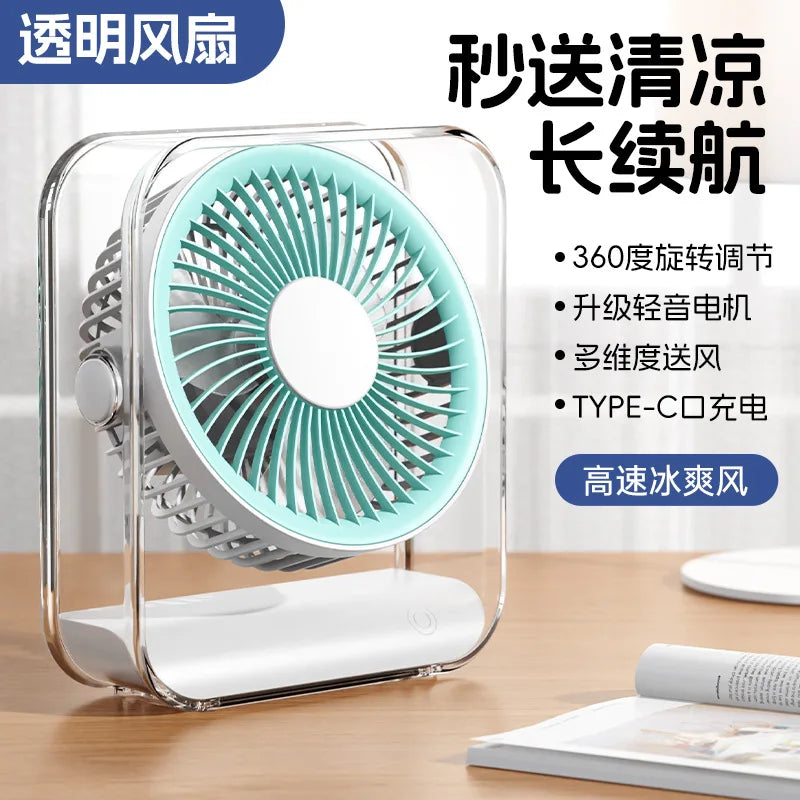 USB Desktop Fan – Silent, Portable & High-Airflow Circulation Fan