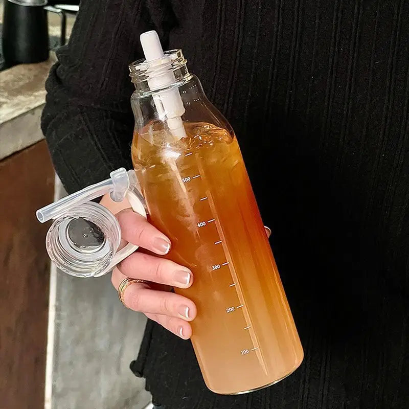 Elegant Leakproof Water Bottle Time Scale Stay Hydrated Daily