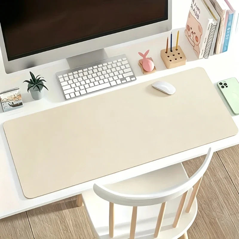 Large Faux Leather Mouse Pad Non-slip Waterproof Desk Office Easy