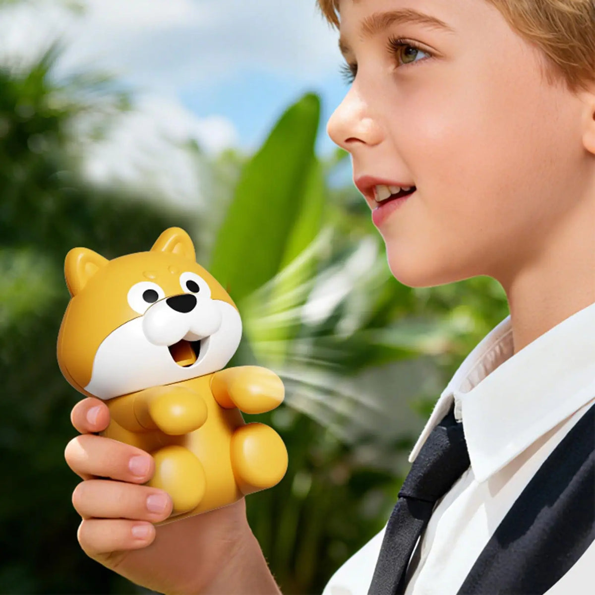 Mini Cartoon Puppy Clip-On Fan | USB Portable Desk & Cup Fan