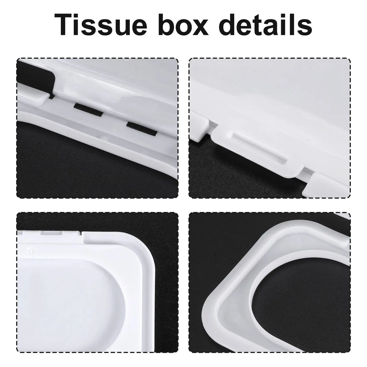 10-Pack Reusable Baby Wet Wipes Lid Cover | Tissue Box Cap