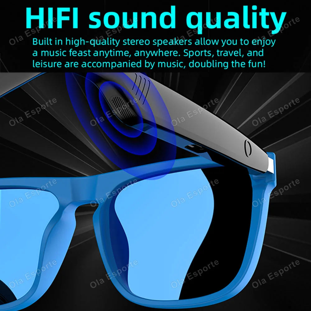 AI Smart Glasses Bluetooth 5.4 | Camera, Touch Control & Voice Assistant
