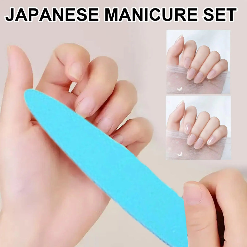 Natural Nail Buffer & Manicure Kit – Home Salon Set for Women