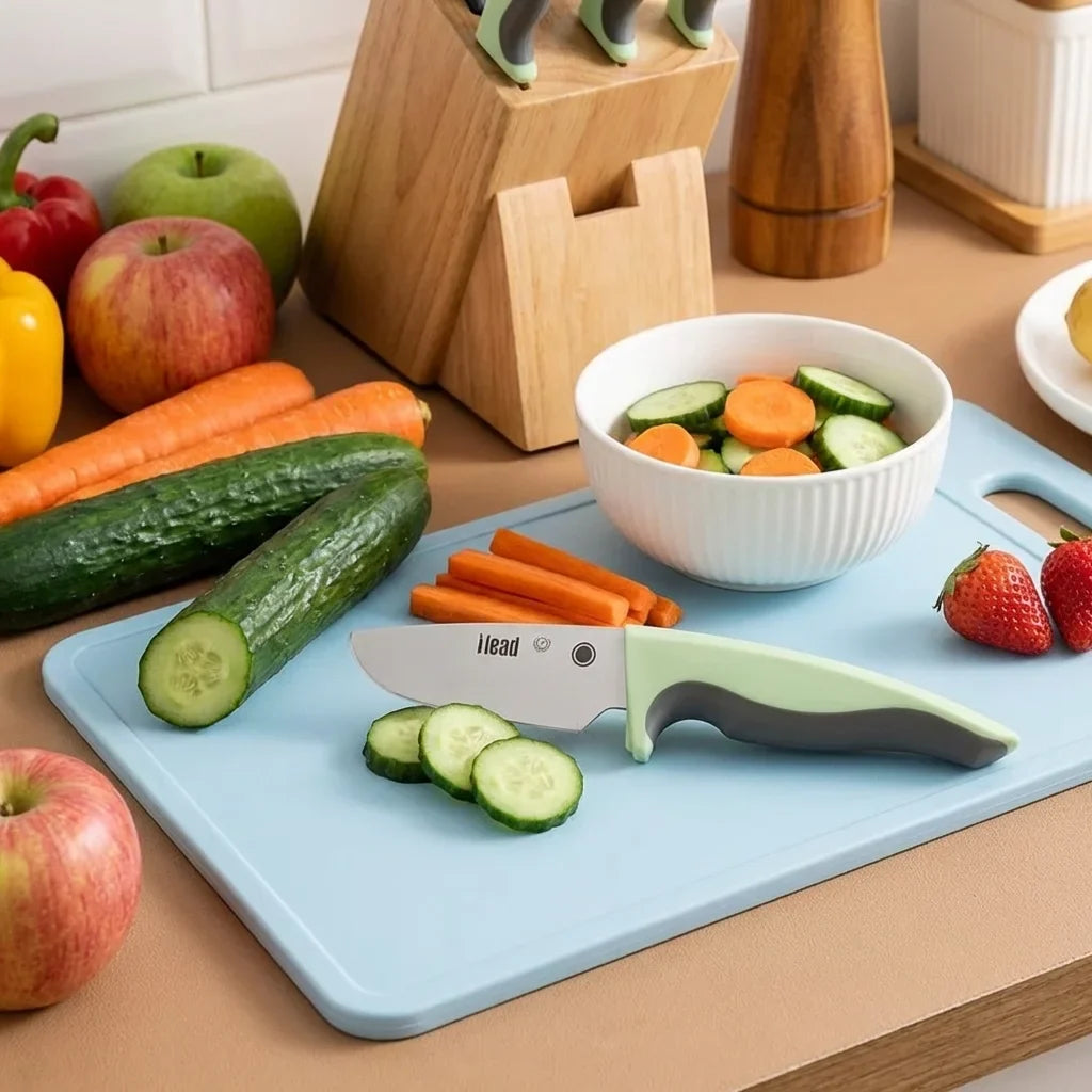 COOKCRAZE Kids Safety Kitchen Knife – Fruit & Veg Cutter for Children