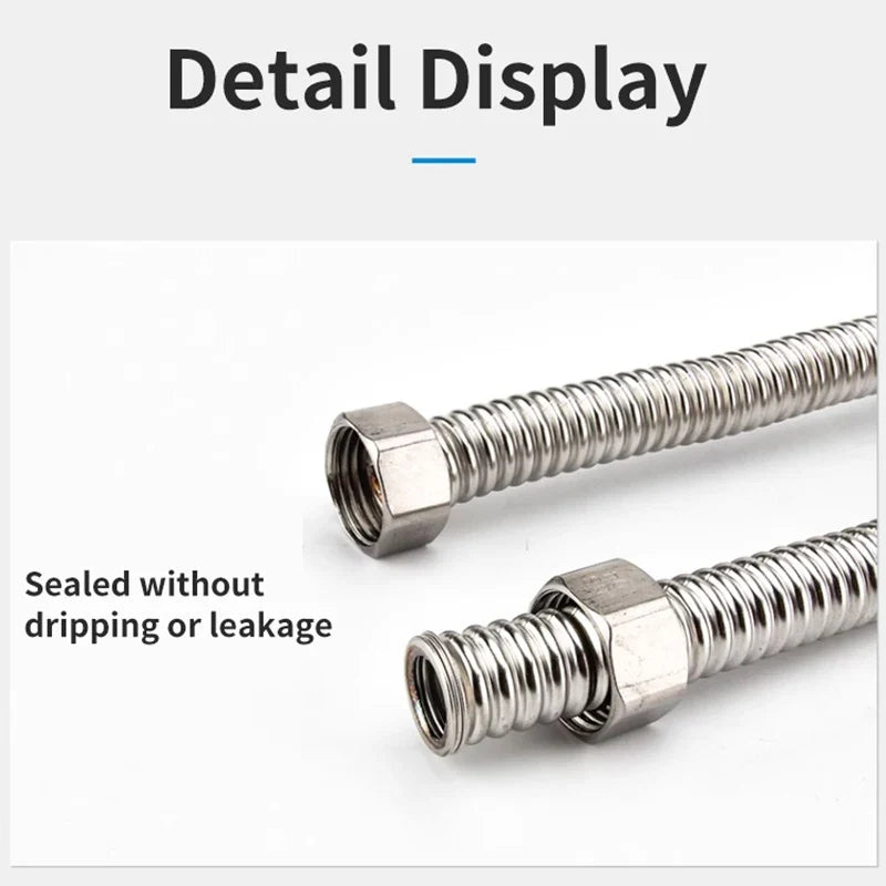 DN15 ½" 304 Stainless Steel Bellows High-Pressure Flex Hose