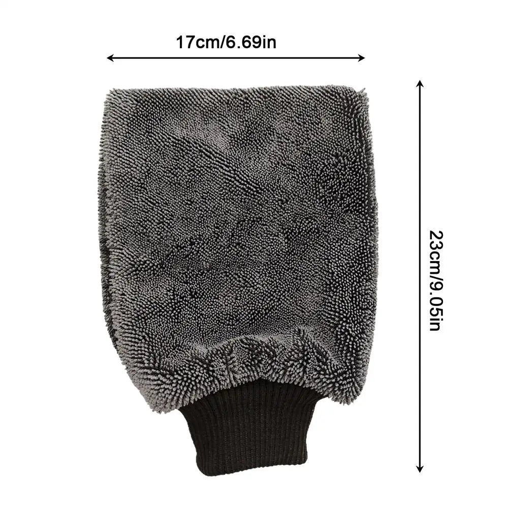 Microfiber Car Wash Mitt – Scratch-Free Absorbent Glove
