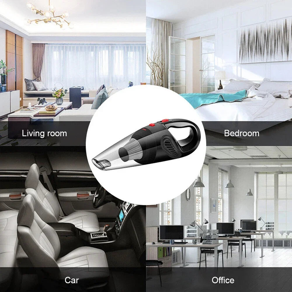 Cordless Wet & Dry Handheld Vacuum – 120W HEPA Car & Home