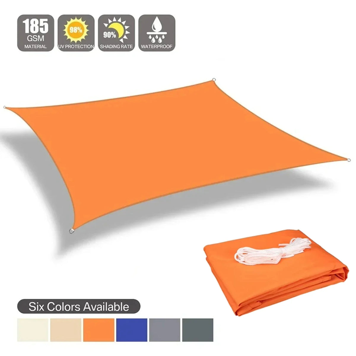95% UV Block Sun Shade Sail – Waterproof Patio & Garden Canopy