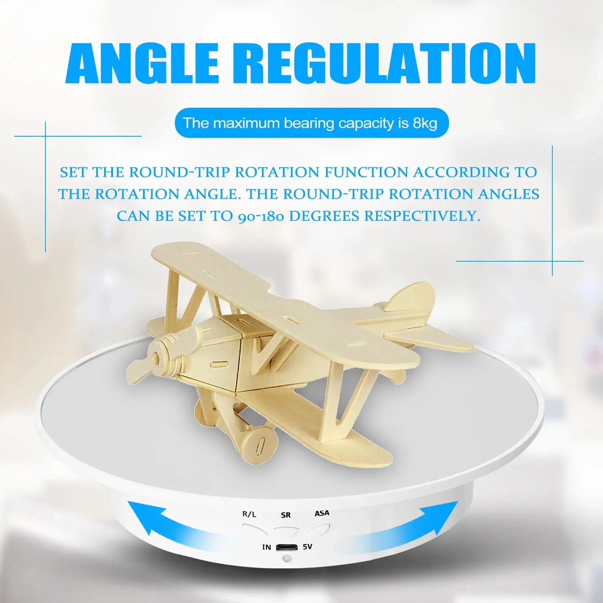 3 Speeds Photography Rotating Display Stand 360 Electric Product