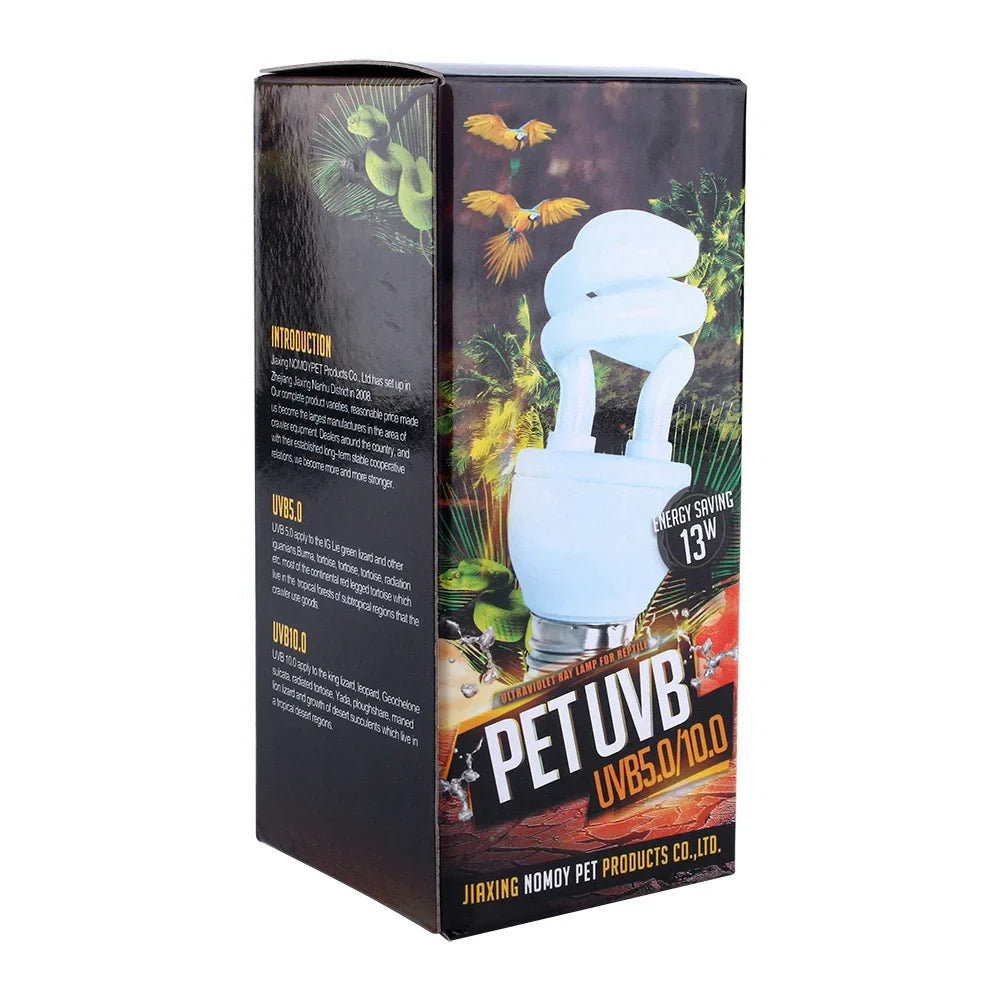 Pet Heating Light Bulb E27 UVB Reptile Lamp 13W 5 0 Base Energy