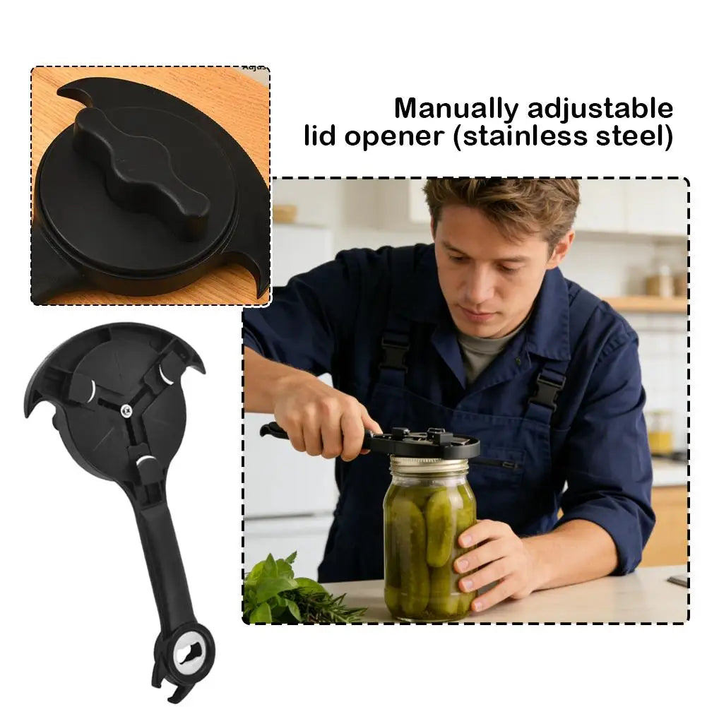 All-in-One Bottle & Can Opener – Stainless Steel Multi-Function