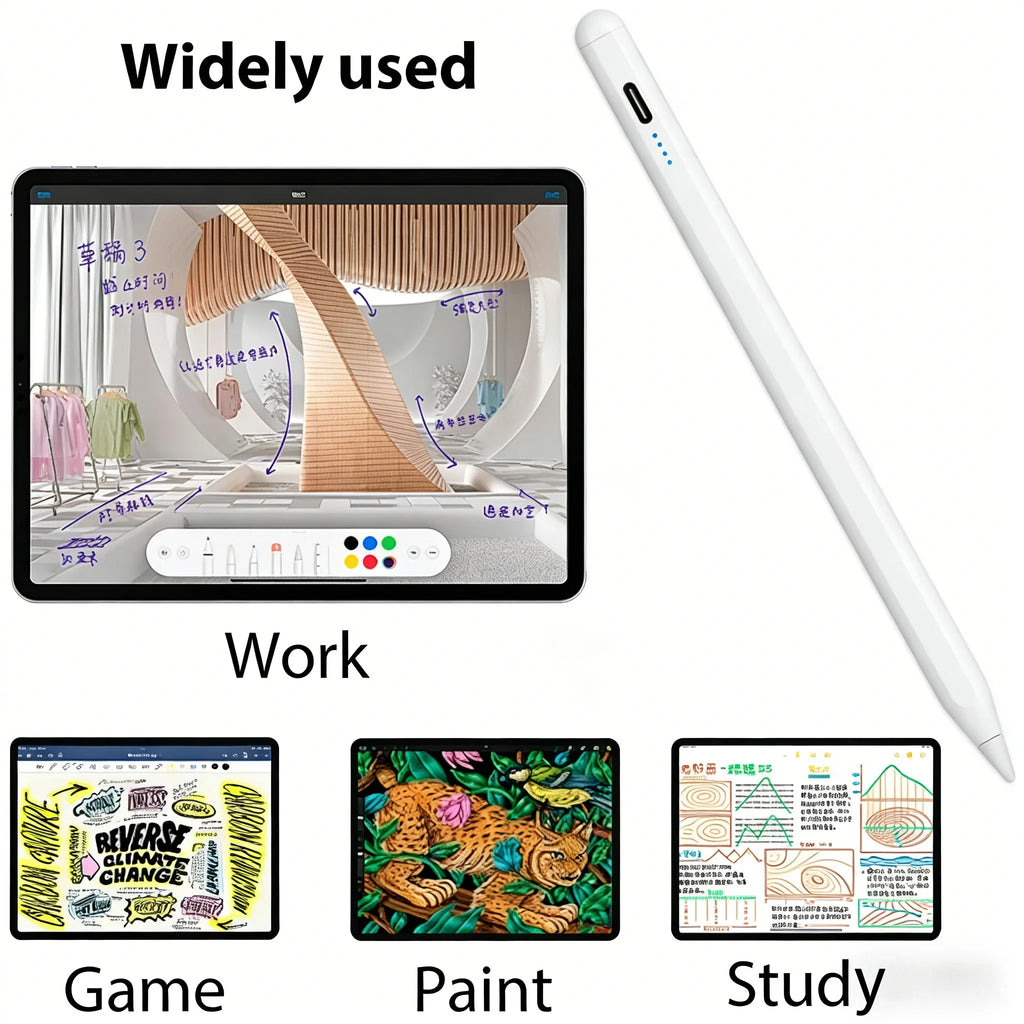iPad Stylus Pen – Palm Rejection, Tilt & Magnetic Charging