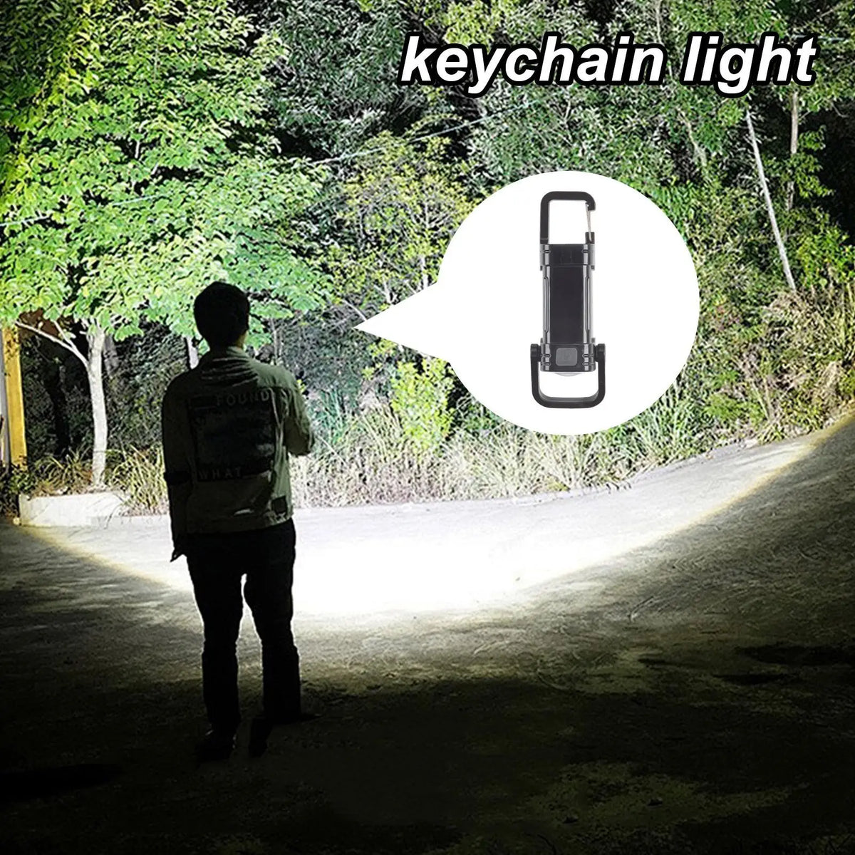 Rechargeable LED Keychain Flashlight | 1600 Lumen Camping Light
