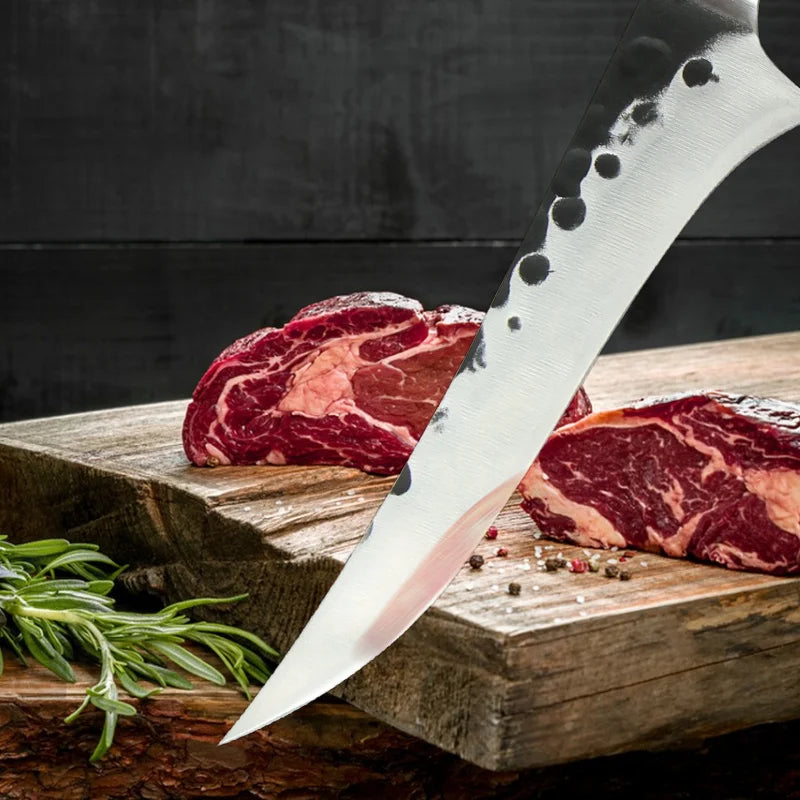 Handmade Forged Boning Knife – 5Cr Steel & Rosewood Handle