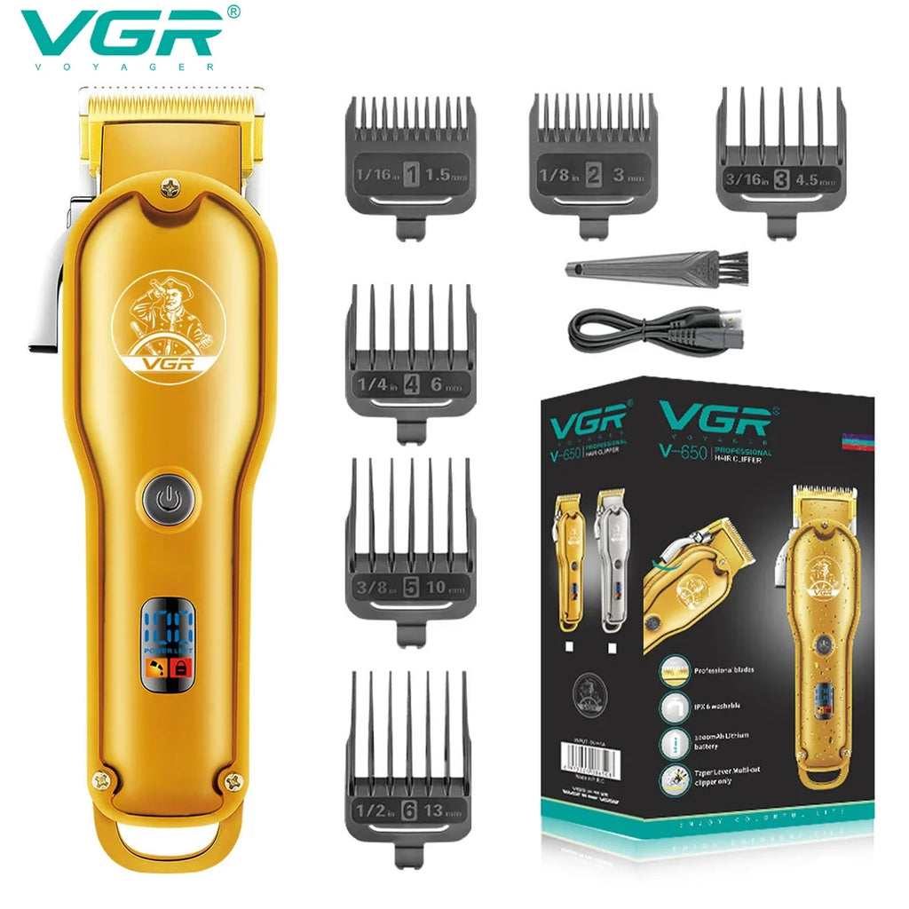 VGR V-650 Professional Cordless Hair Clipper & Trimmer Men