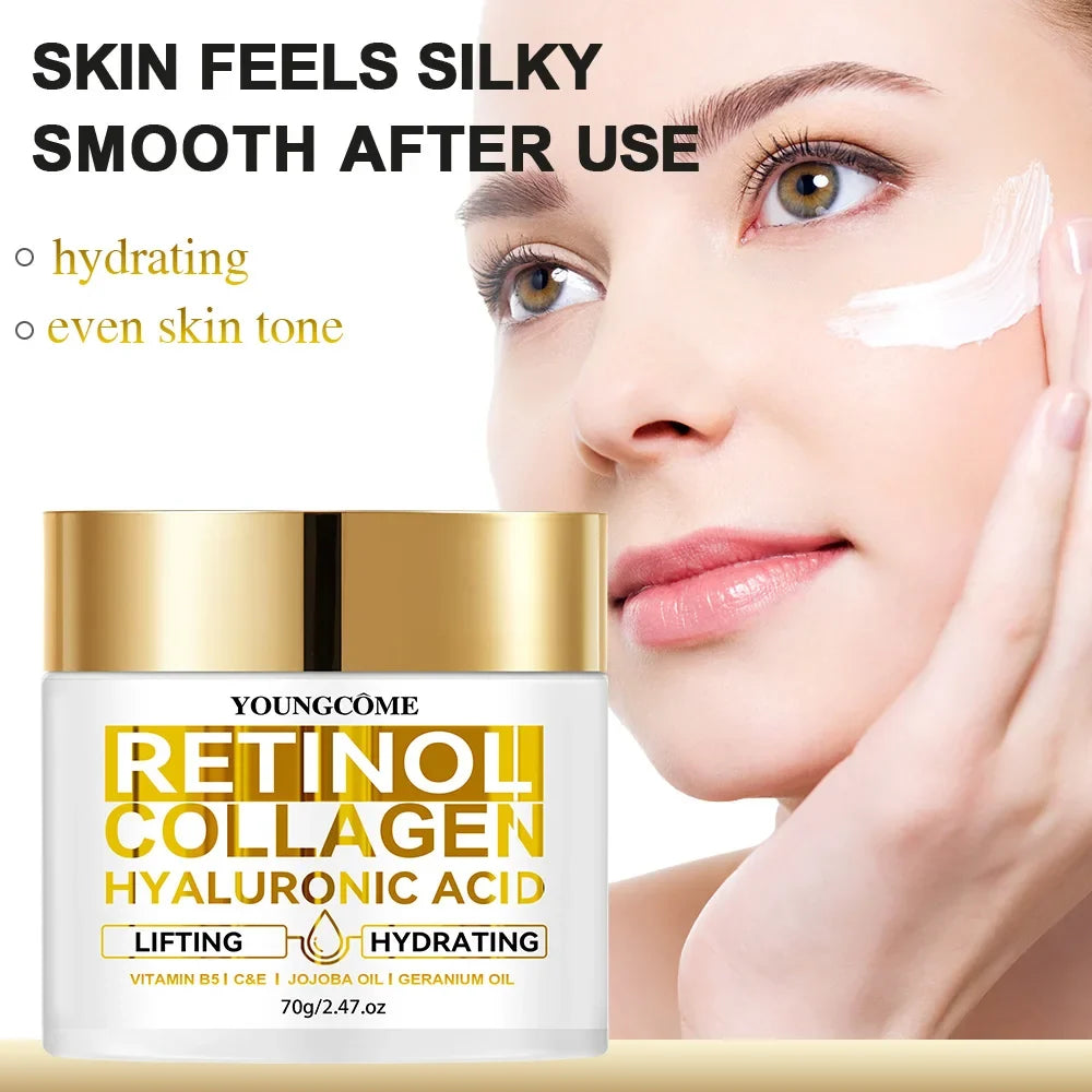 Retinol Face Cream – Collagen & Hyaluronic Acid Moisturizer