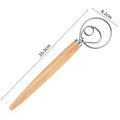 Danish Dough Whisk – Stainless Steel Bread & Pastry Mixer