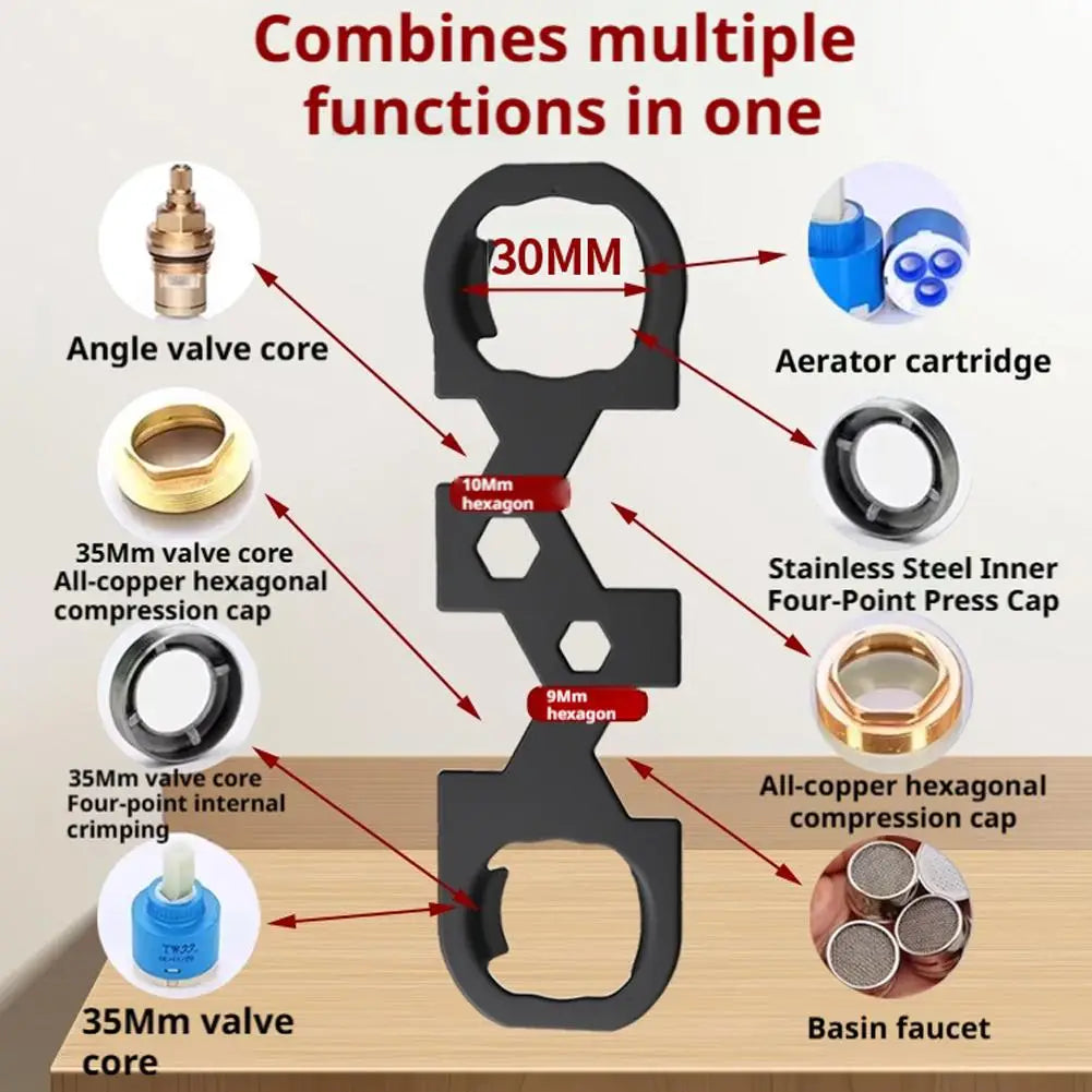 Universal Faucet Aerator Wrench – Removal & Installation Tool