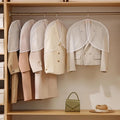 PVC Garment Covers Translucent Breathable Suit Dust Shoulder