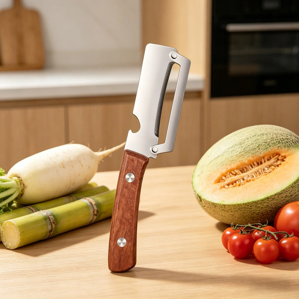 Multi-Use Sugarcane & Fruit Peeling Knife – Stainless Steel