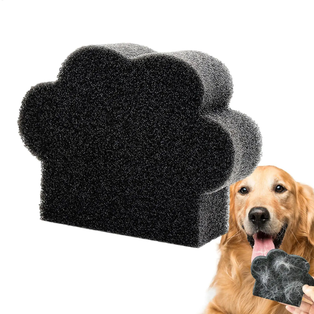 Washer Lint Catcher Pet Hair Cat Paw Shape Fabric Shaver Sponge Drain