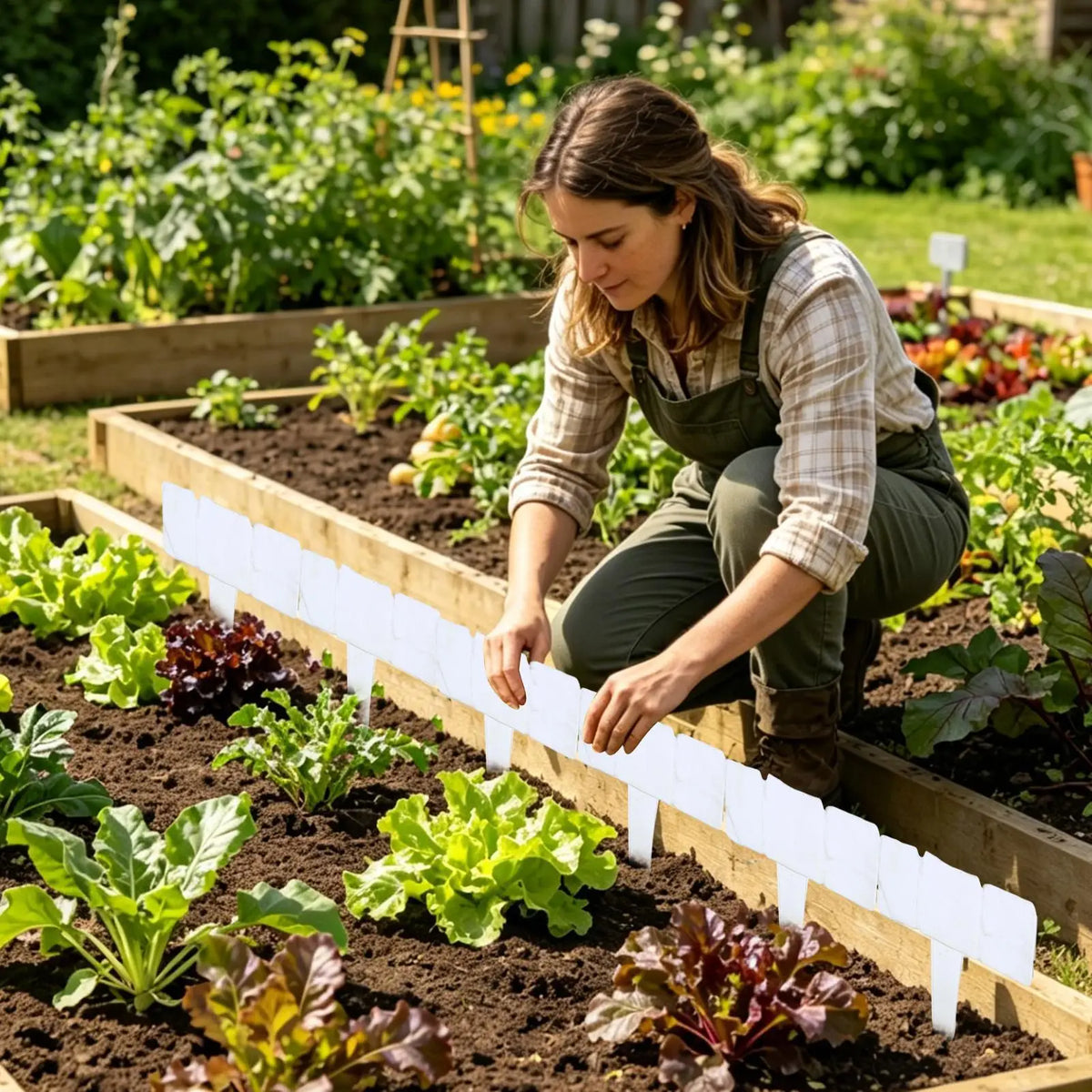 10-Piece Artificial Stone Block Garden Edging | Weatherproof