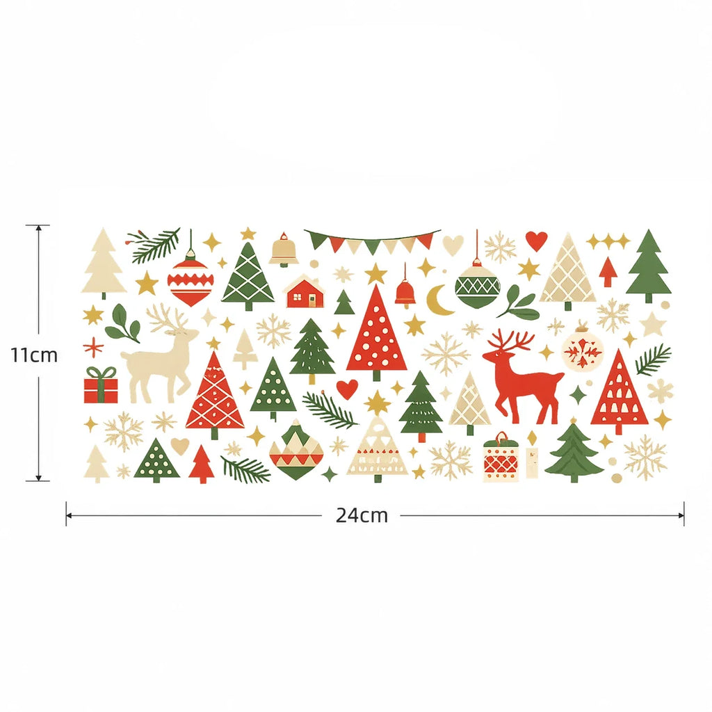 Christmas UV DTF Transfer Stickers – Rub-On Holiday Decals