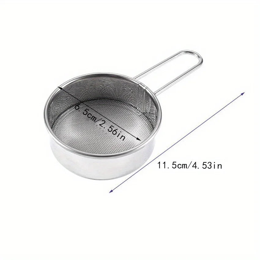 304 Stainless Steel Mini Flour Sifter | 40-Mesh Baking Sieve