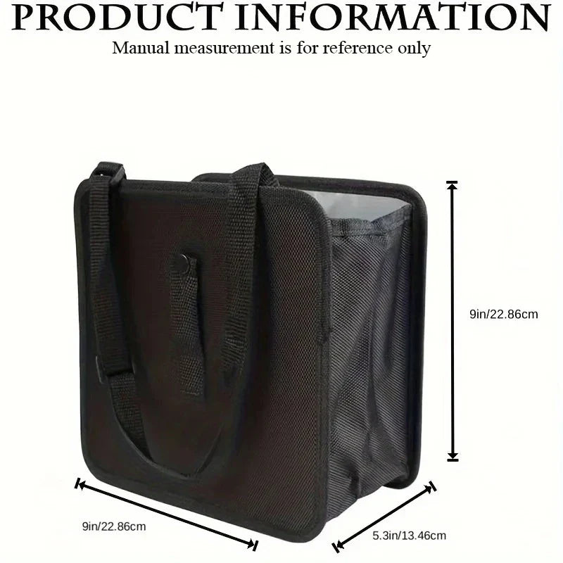 Car Trash Can – Folding Hanging Oxford Storage Bag with Zipper