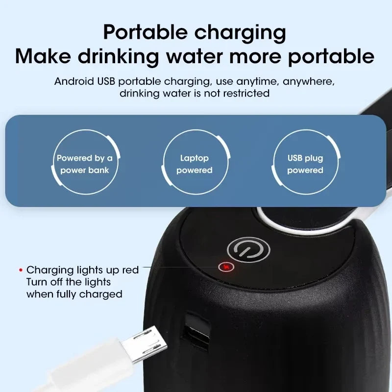 Portable USB Electric Gallon Water Bottle Pump Dispenser