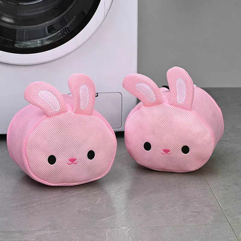Cute Rabbit Anti-deformation Laundry Bag Mesh Washing Pouch Bras