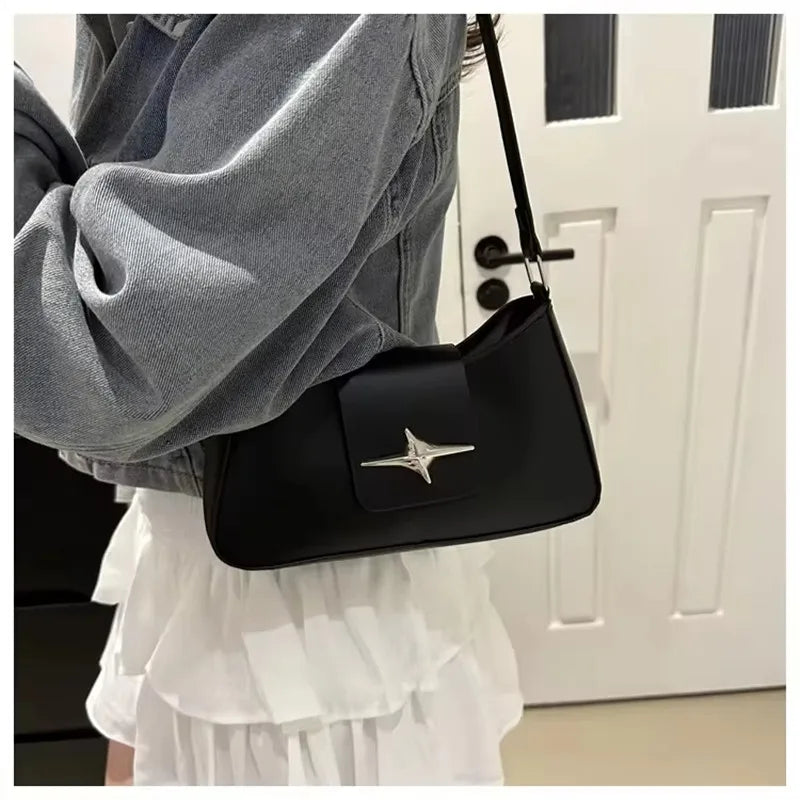 Women's Four-Pointed Star PU Small Square Shoulder Bag