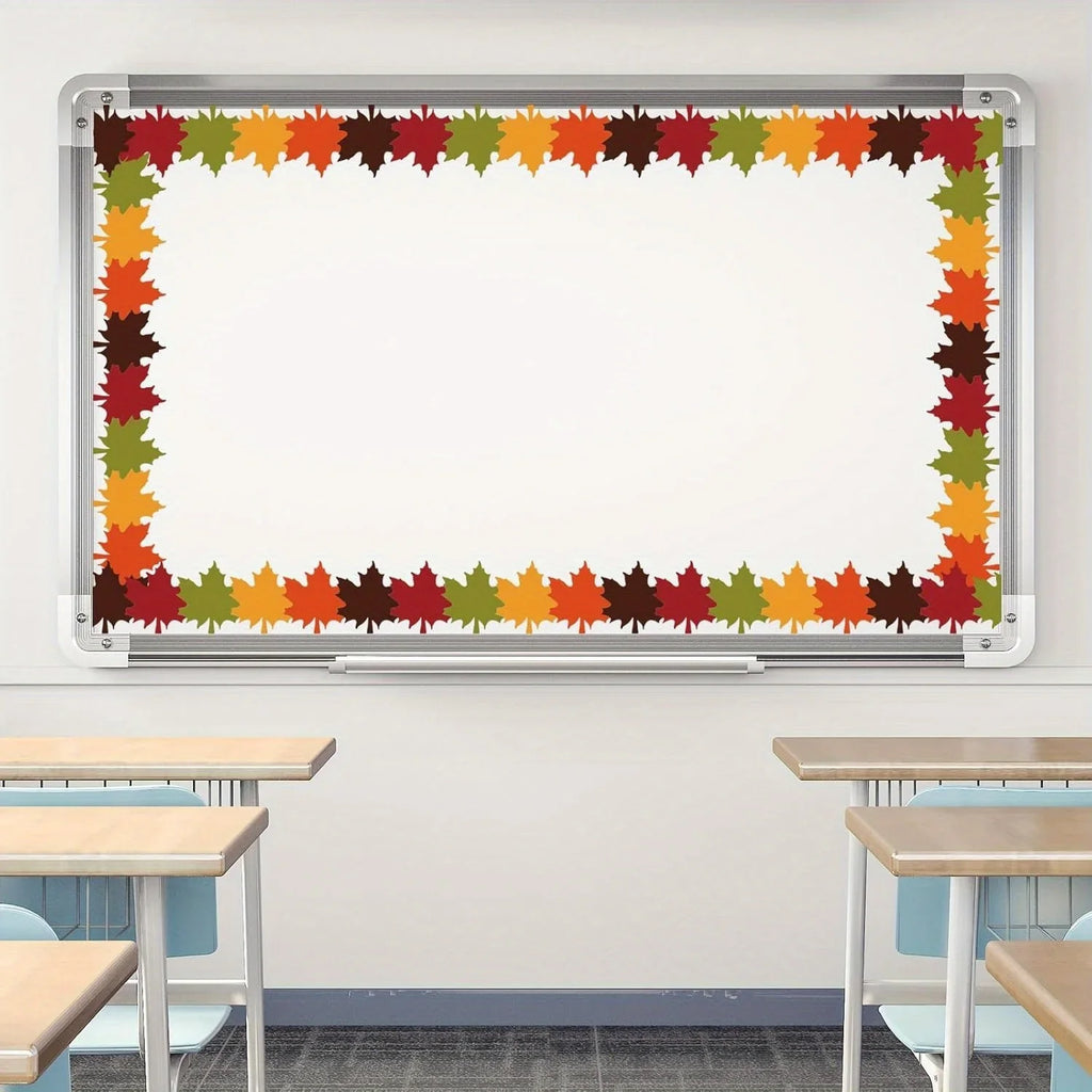 Autumn Maple Leaf Bulletin Board Border – 32ft Fall Decor Trim