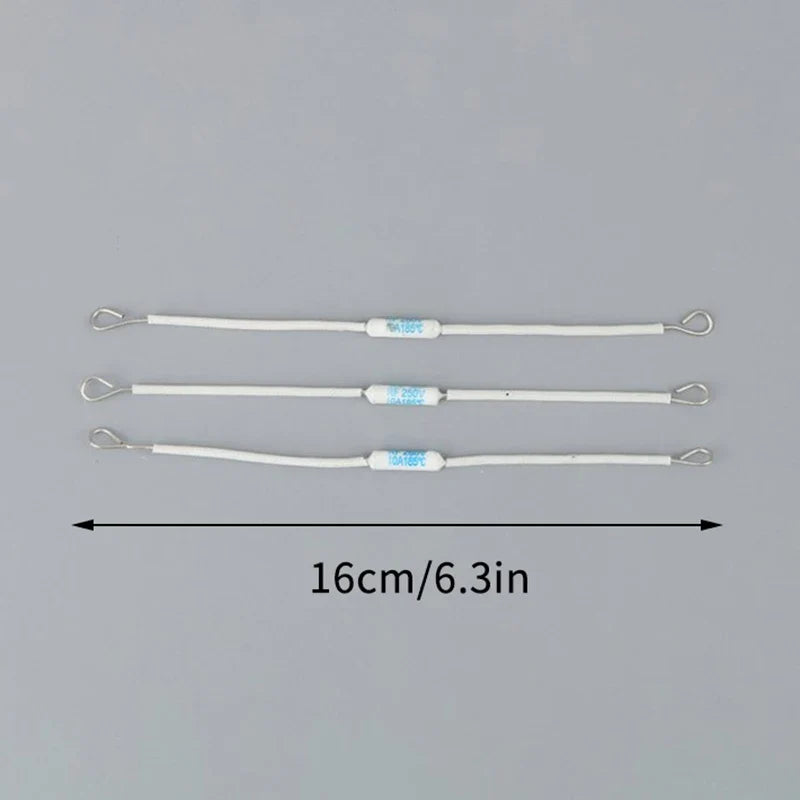 10-Pack RF250V 10A 185°C Ceramic Thermal Cutoff Fuse