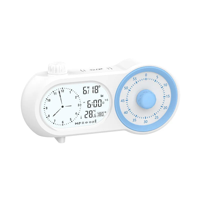 Silent LED Alarm Clock with Temperature Display | Bedside Desk