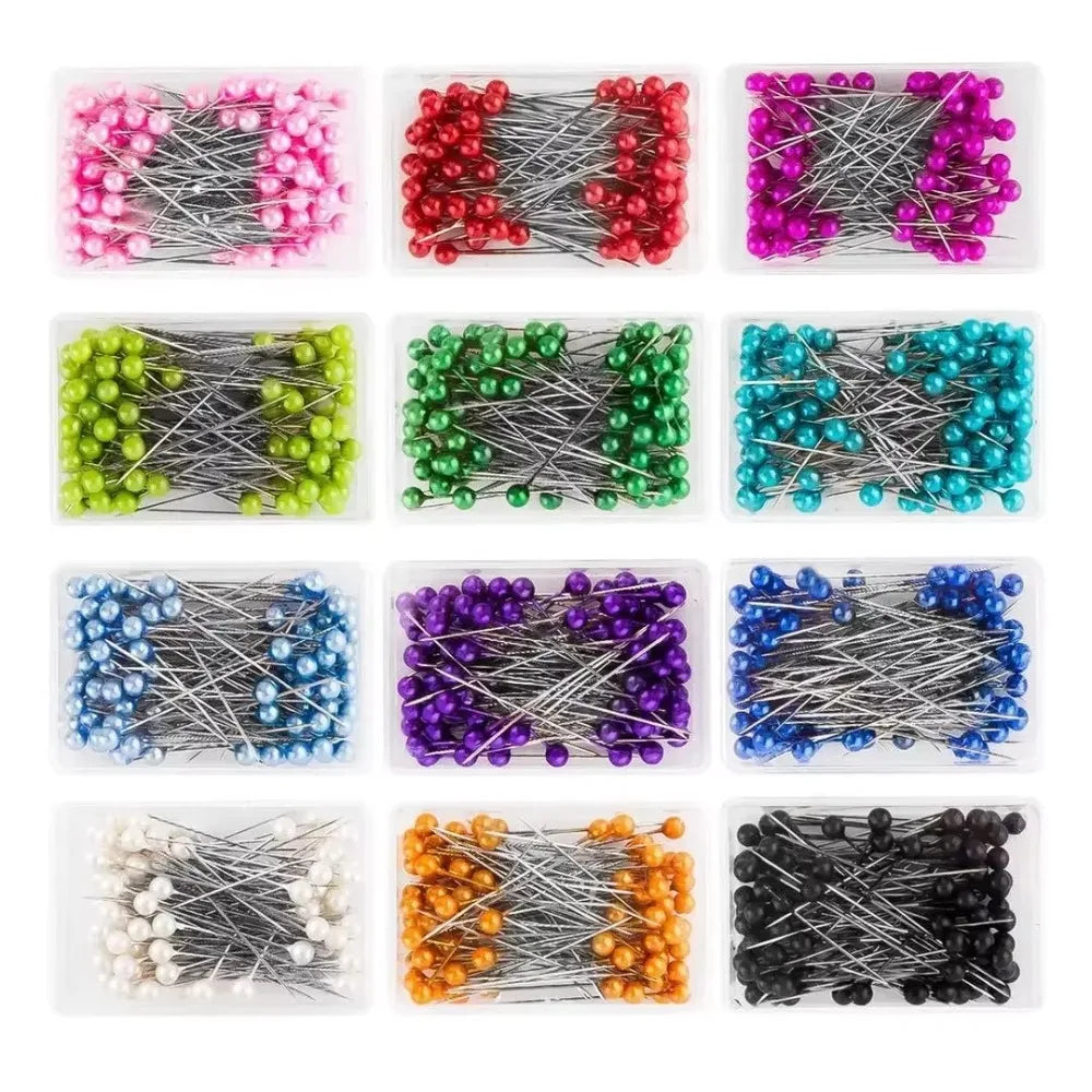 Box Multicolor Ball Tip Quilting Craft Pins Tailor Fabric Fixing