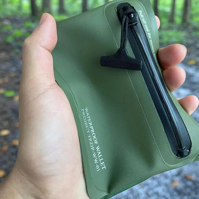 Waterproof Military-Grade TPU Wallet – Card, Key & Cable Pouch
