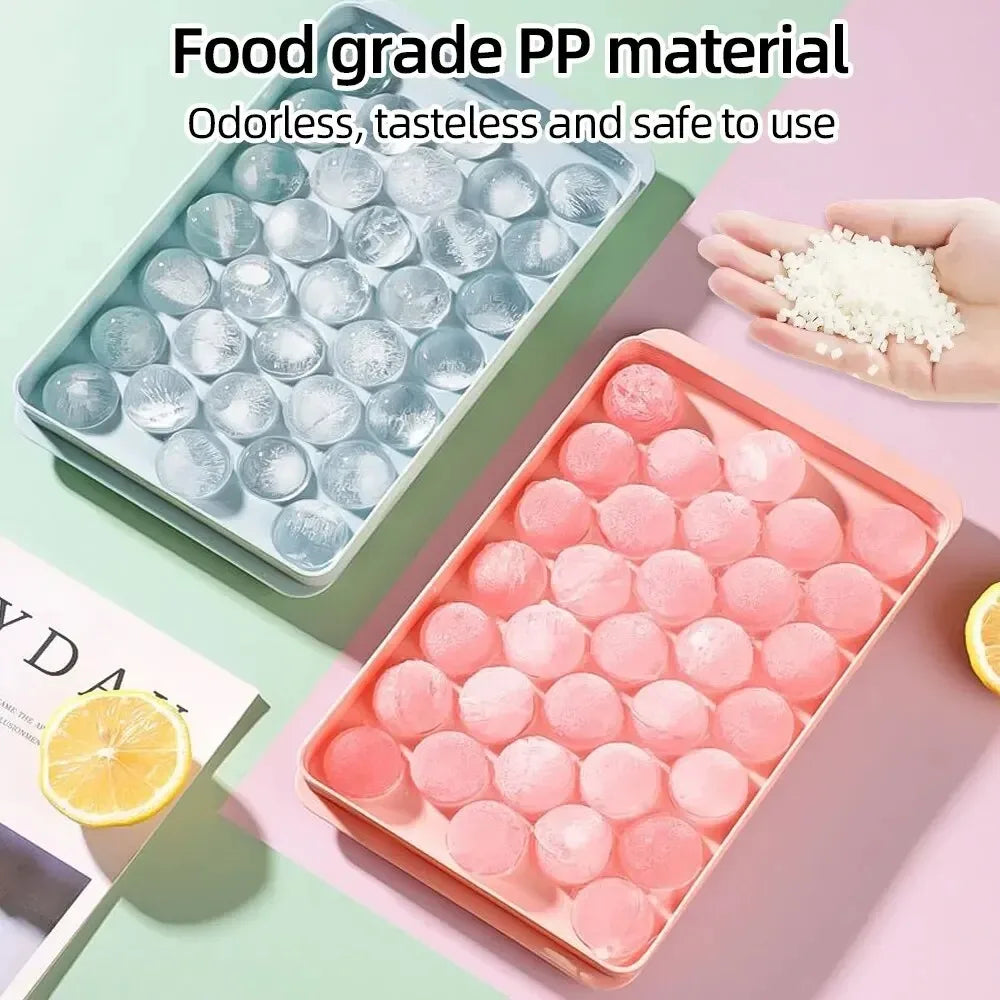 Family 33 Ice Cube Trays Hockey PP Mold Frozen Whiskey Ball Popsicle