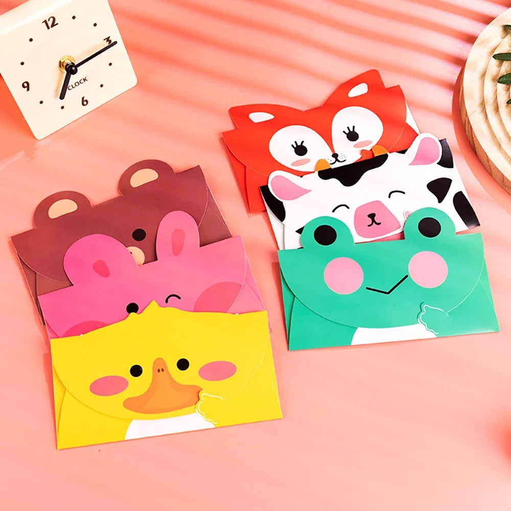 6 Sheets Korean Creative Festival Cartoon 3D Card Student Birthday