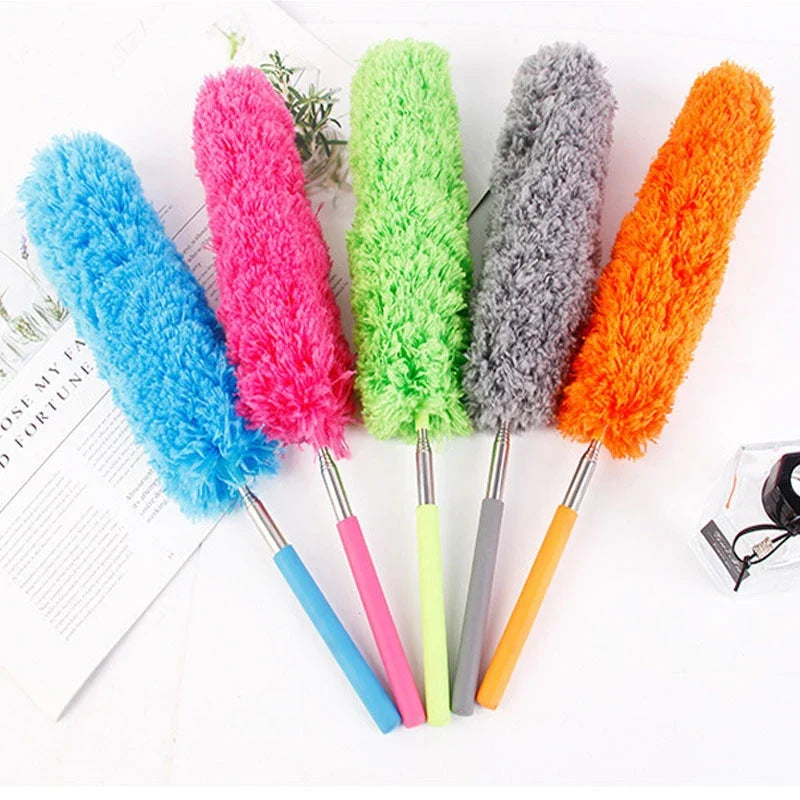 Retractable Microfiber Duster – Extendable Long Handle Brush